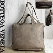 Bottega Veneta — Bottega Veneta 2-Way Greige A4 Authentic From Japan — Handbag — resale