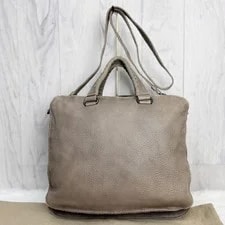 Bottega Veneta 2-Way Greige A4 Authentic From Japan 2