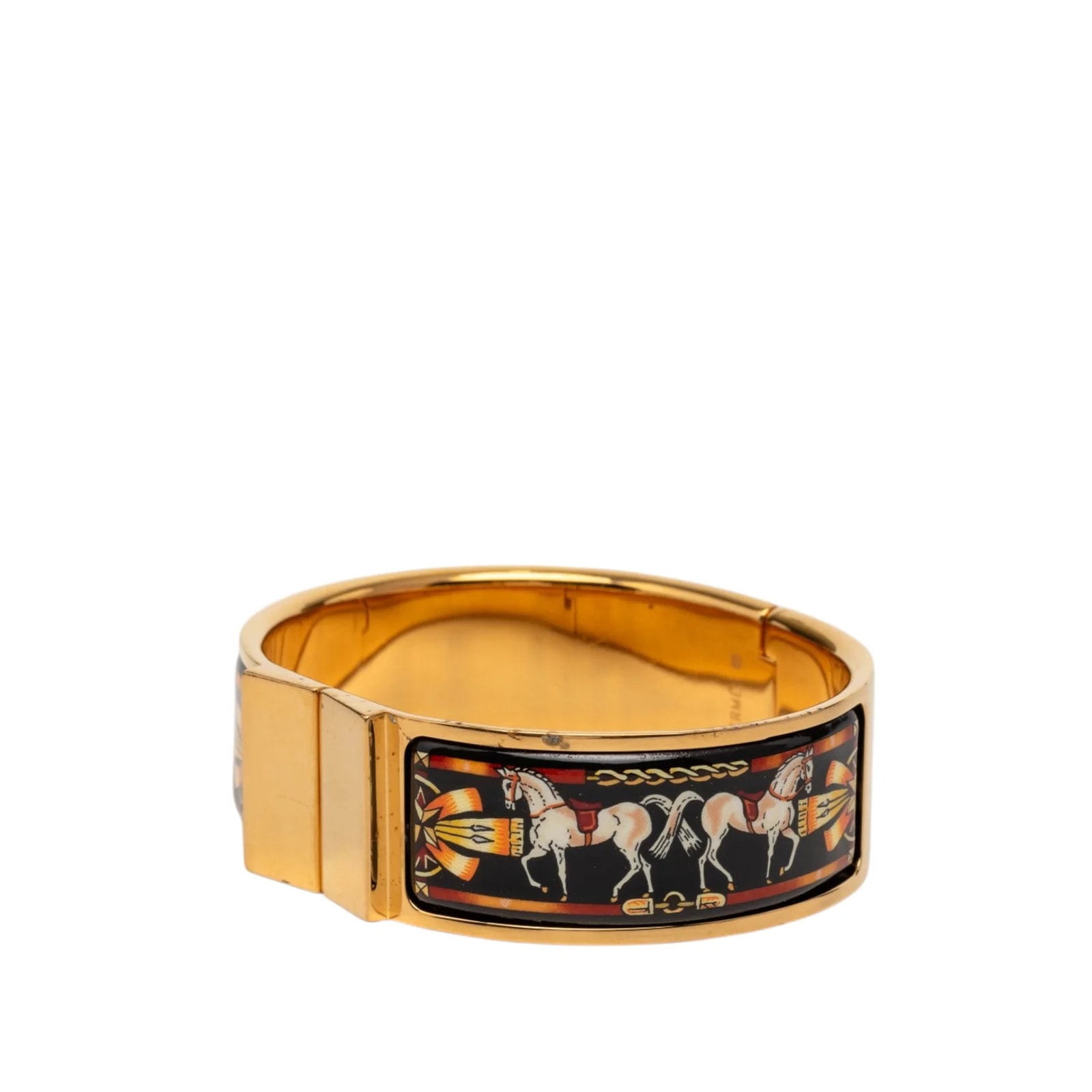 Wide Enamel Equestrian Loquet 2