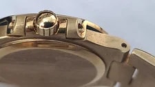 Patek Philippe Nautilus 4700/003 18K Gold Black Dia Dial Diamond Bezel 4