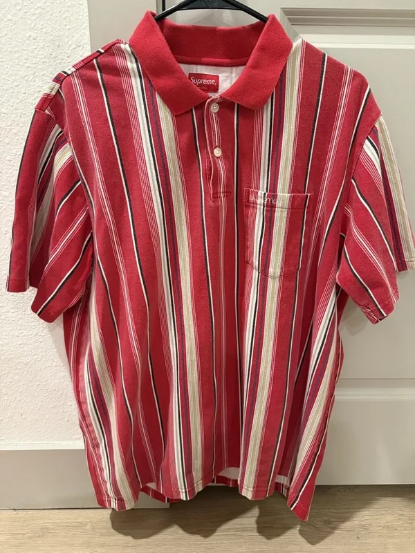 Supreme — Supreme Vertical Stripe Polo — streetwear — resale