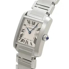 Cartier Tank W51011Q3 ( 2465) 30.4mm Stainless Steel Silver #WW3706 2