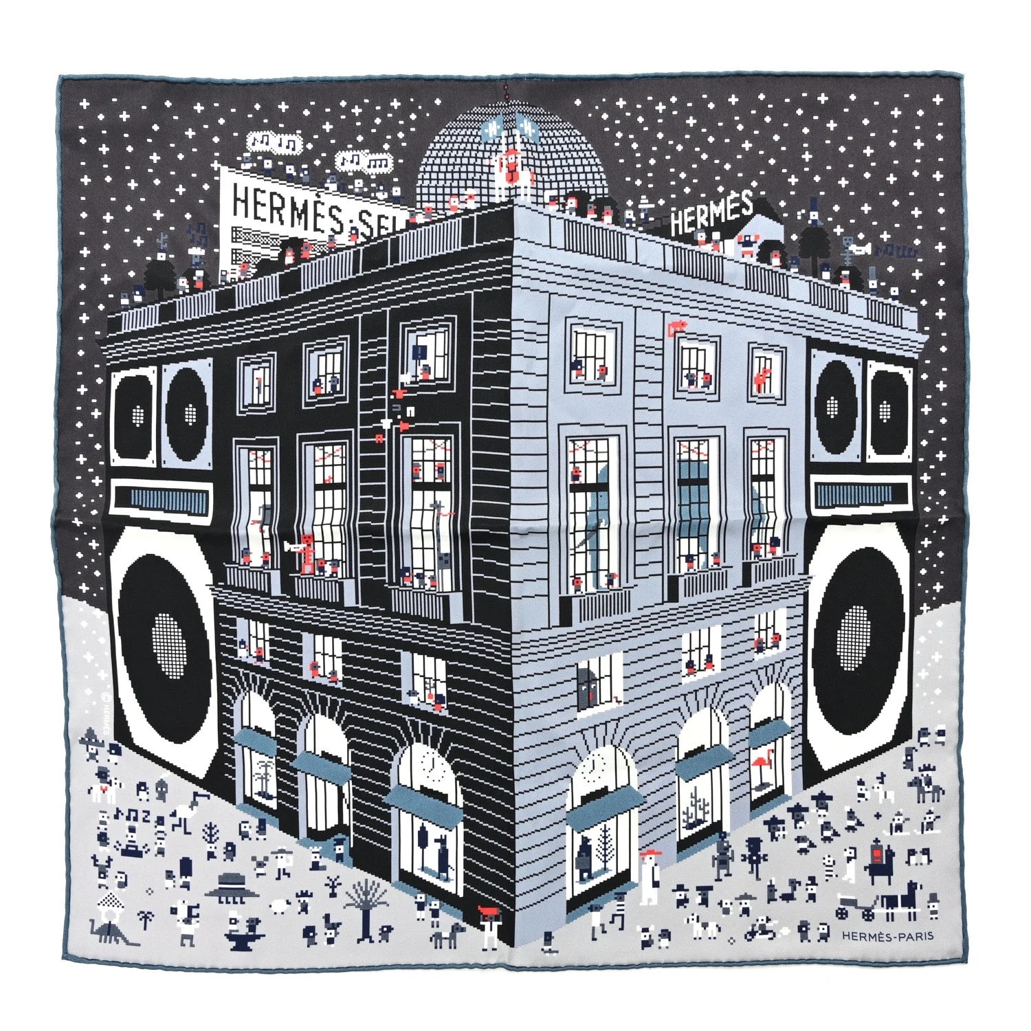 Hermès — Faubourg Party Scarf 45 Clair — Accessory — resale