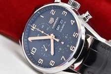 Tag Heuer — 2020 Tag Heuer Carrera Automatic 43mm Steel Black & Rose Dial CV2A1AB Full Set — Watch — resale