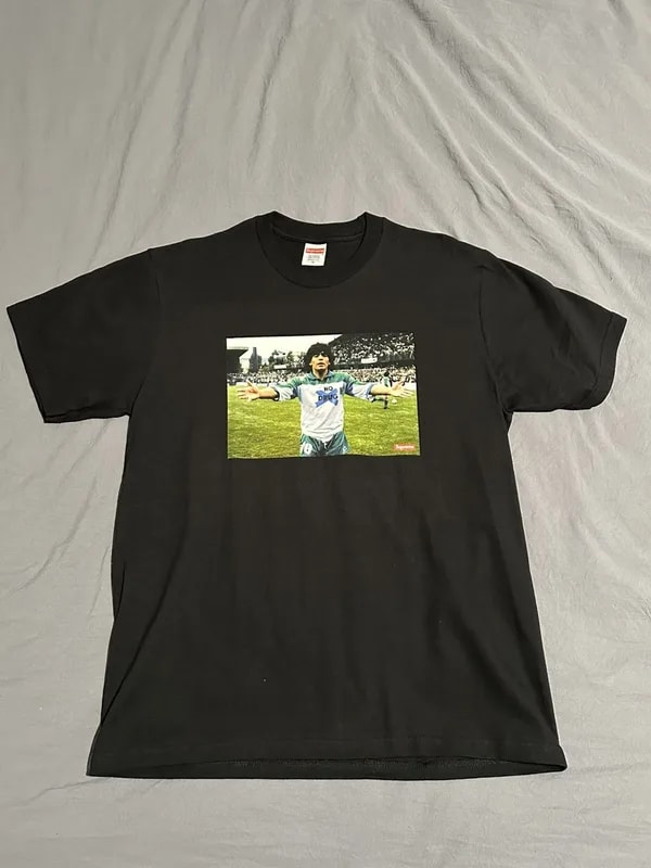 Supreme — Supreme Maradona Tee — streetwear — resale