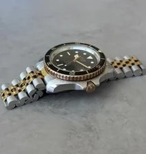 Pre-TAG Heuer 1000 Professional 980.021 Jumbo Monnin Two Tone Gold Diver 2