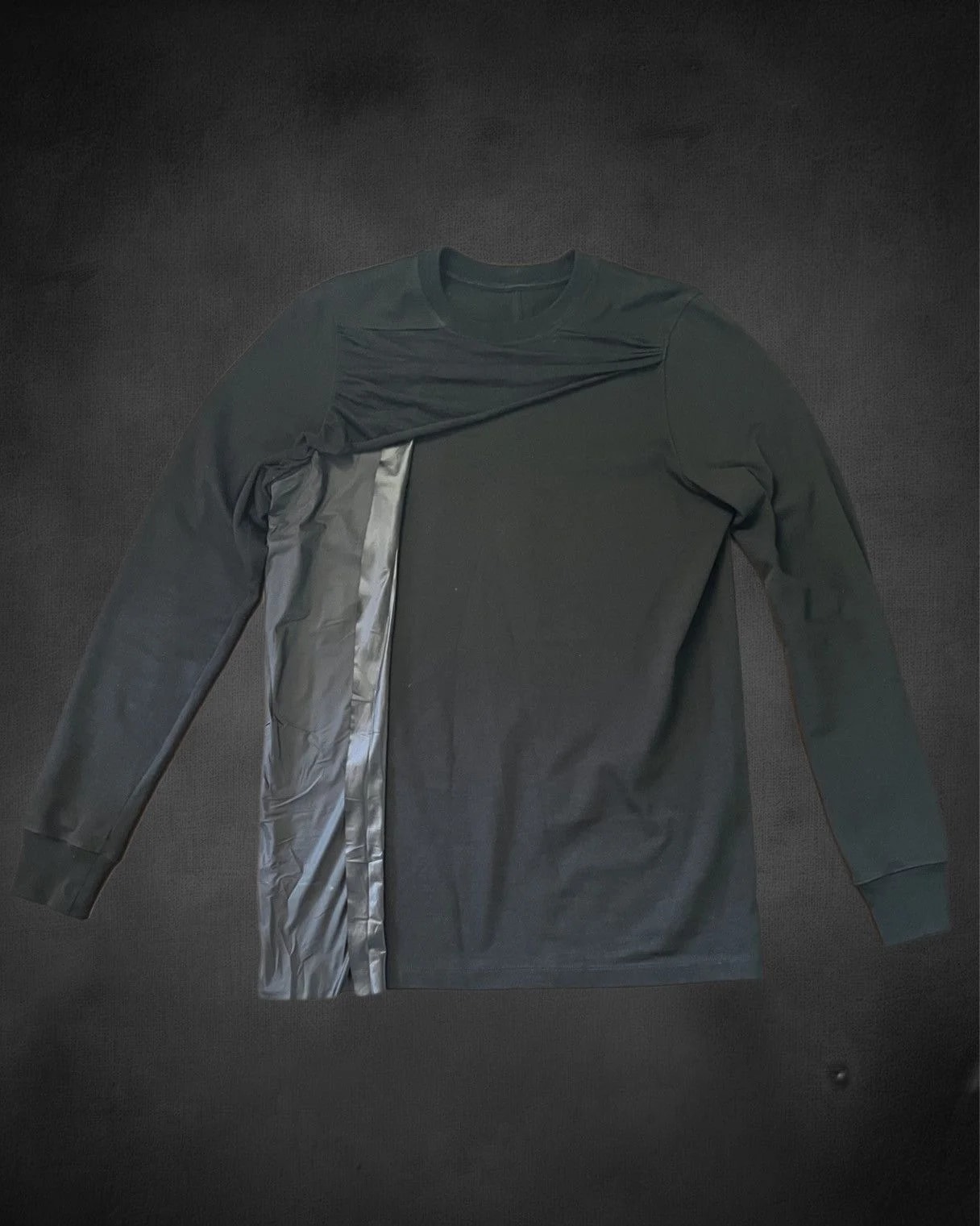 Rick Owens — Rick Owens Sisyphus Cut & Sew Draped Long Sleeve Shirt — streetwear — resale