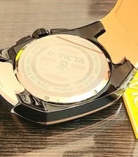 Invicta Speedway Quartz Chronograph 46mm Black Rose Gold Silicone 4