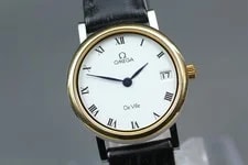 1991 Near Omega de Ville 24mm 596.2379 Quartz White Roman 3