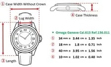 Omega Geneve cal.1030 Gold Dial 35mm Manual Winding 2