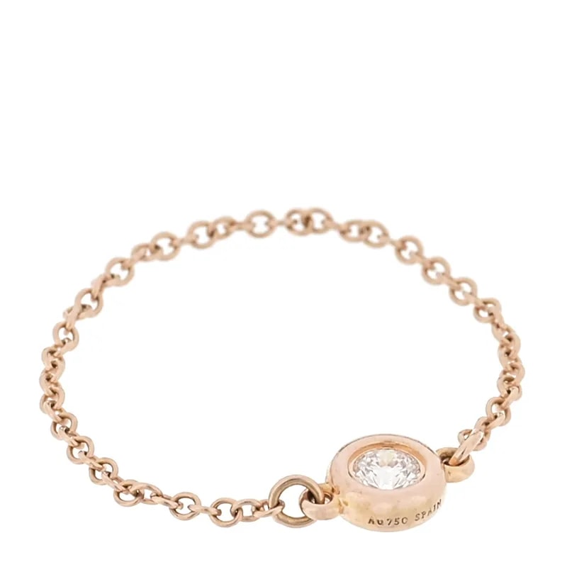 Tiffany & Co. — Rose Gold .07ct Elsa Peretti Diamonds By the Yard 54 7 — Jewelry — resale