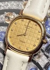 Waltham — Waltham Swiss Made Gold Dial Quartz 18K 750 /12P — Watch — resale