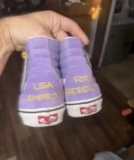 Vans X the Simpsons Sk8-Hi "Lisa Simpson for President" Bundle 2