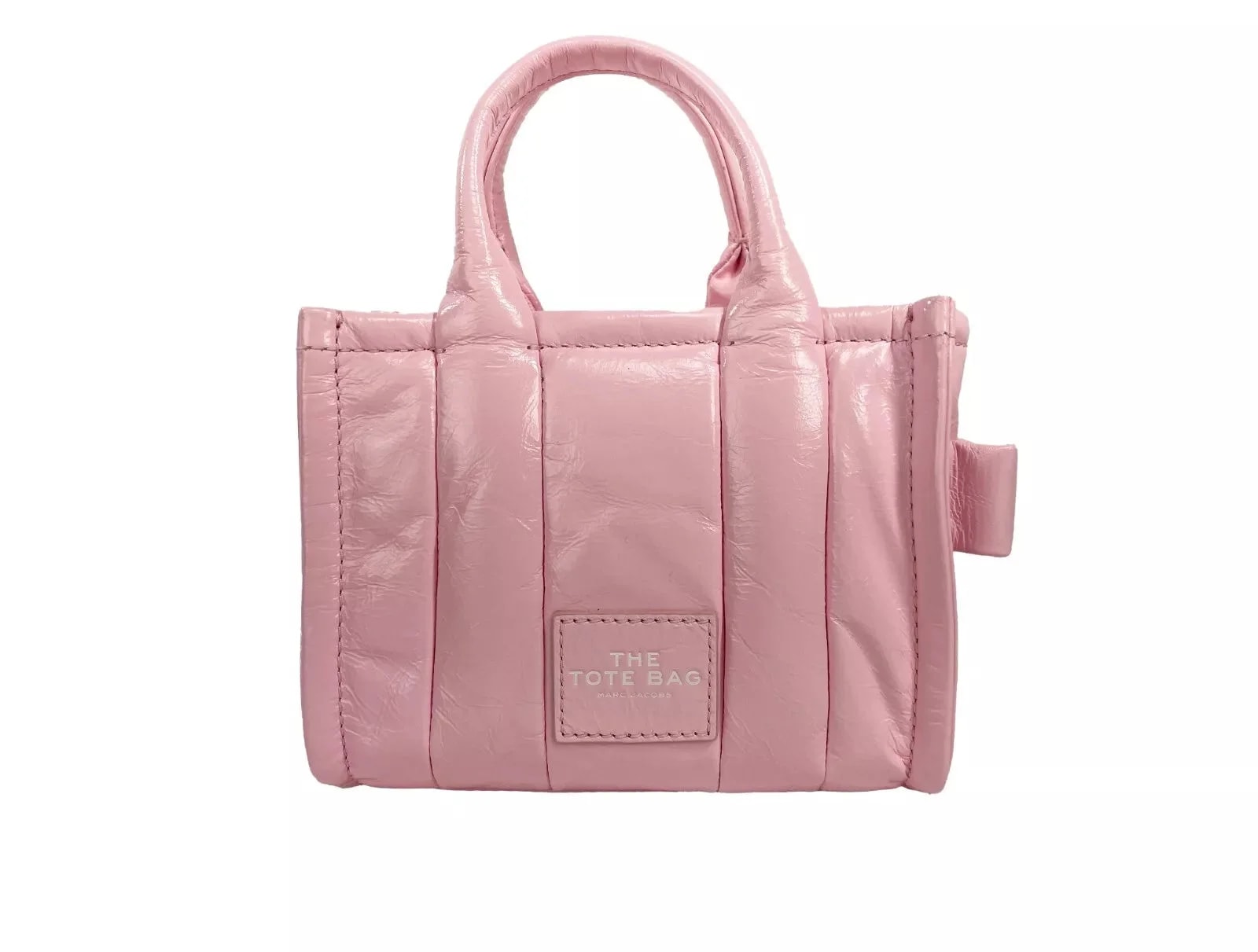 Marc Jacobs the Shiny Crinkle Micro Tote Crossbody