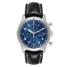 Breitling Navitimer Blue Dial Chronograph Steel A13314 2