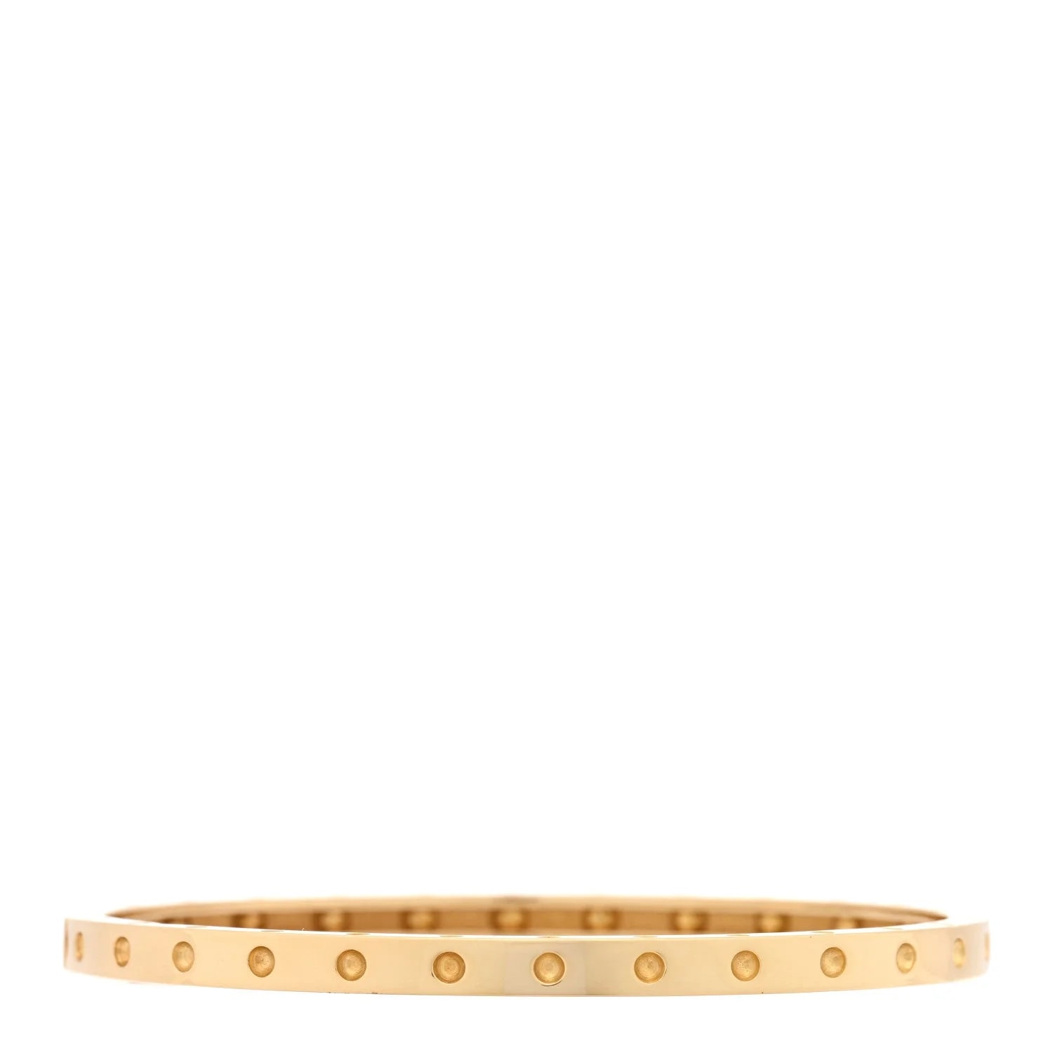 Roberto Coin — 18K Yellow Gold Symphony Pois Moi Oval Bangle — Jewelry — resale