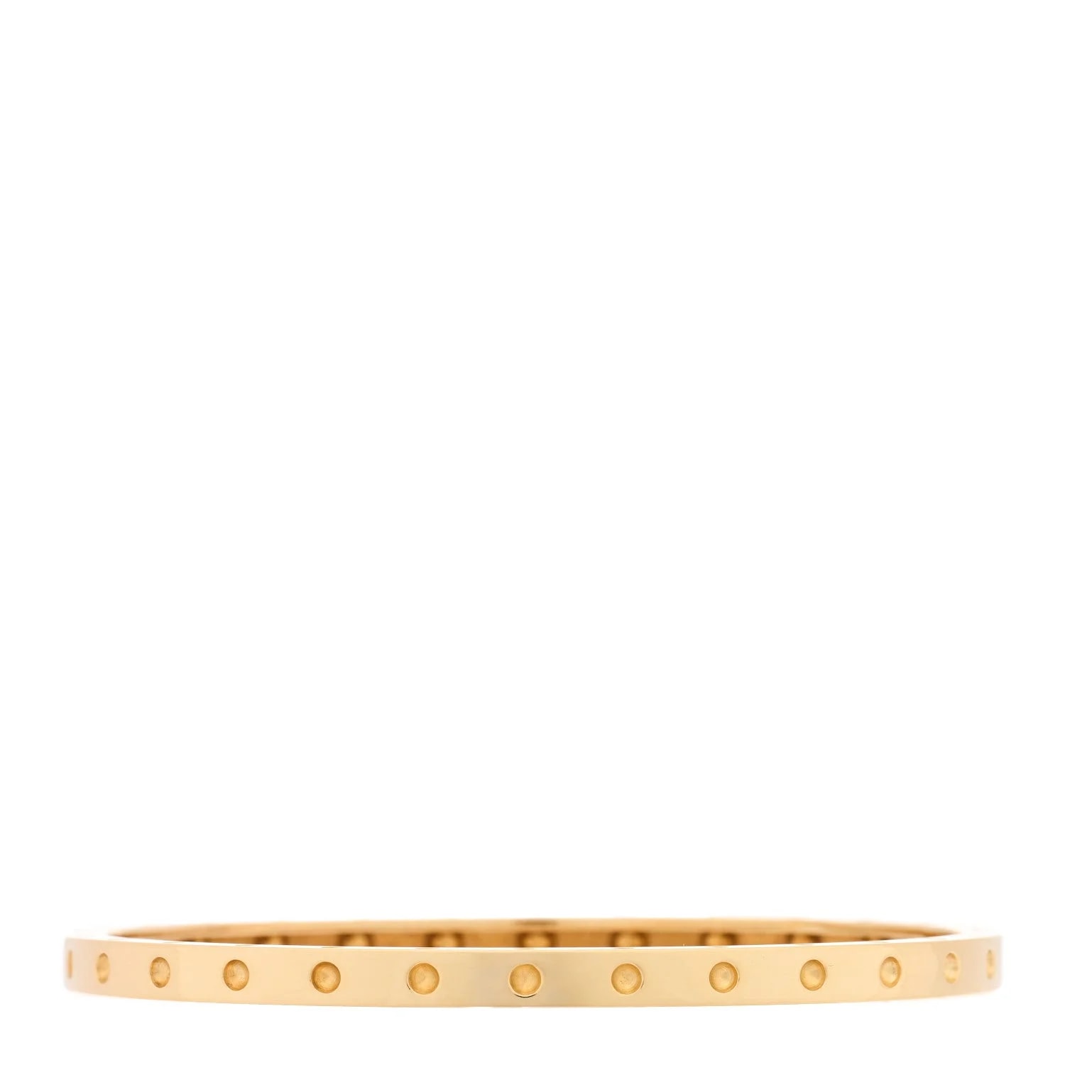 18K Yellow Gold Symphony Pois Moi Oval Bangle 2