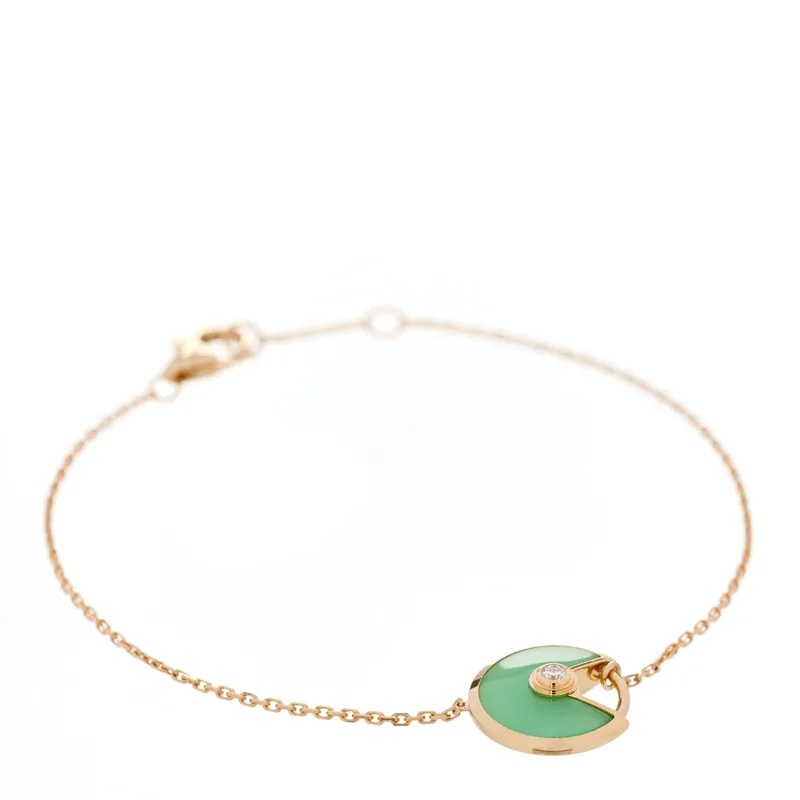 Cartier — 18K Yellow Gold Chrysoprase Amulette de Cartier — Jewelry — resale