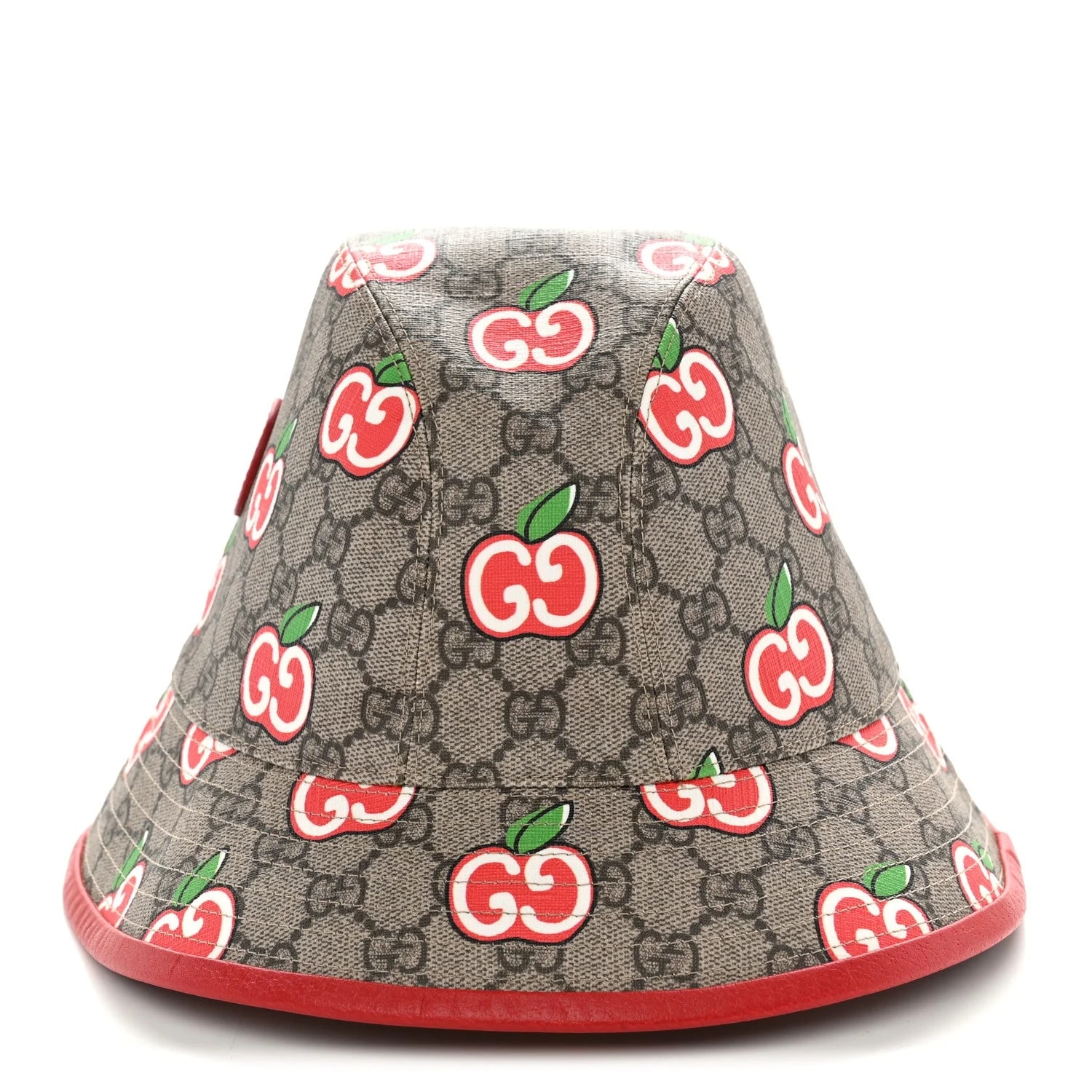 Gucci — Apple Textured Dollar Retro Interlocking G Fedora Pomme Bucket Hat L — Accessory — resale