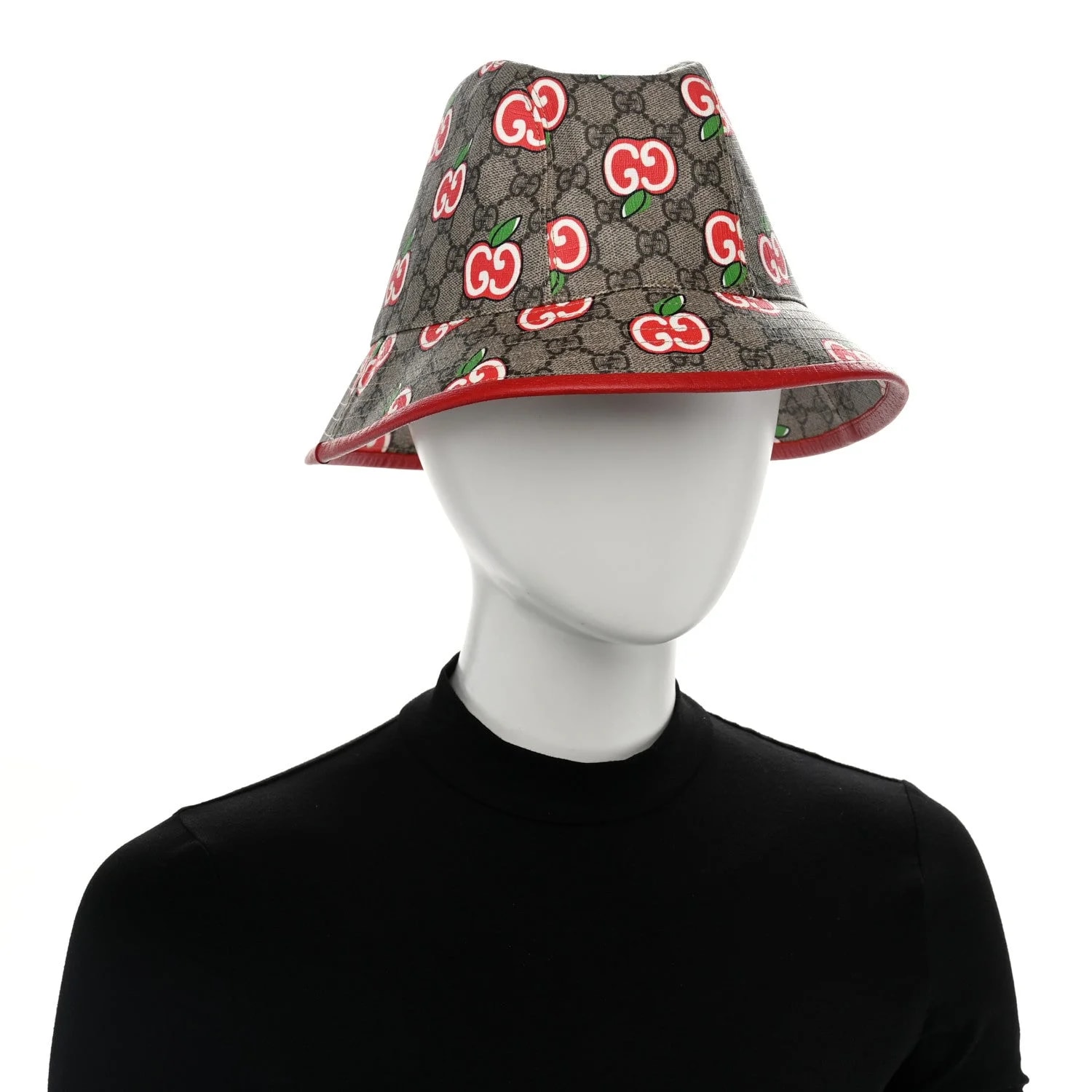 Apple Textured Dollar Retro Interlocking G Fedora Pomme Bucket Hat L 2