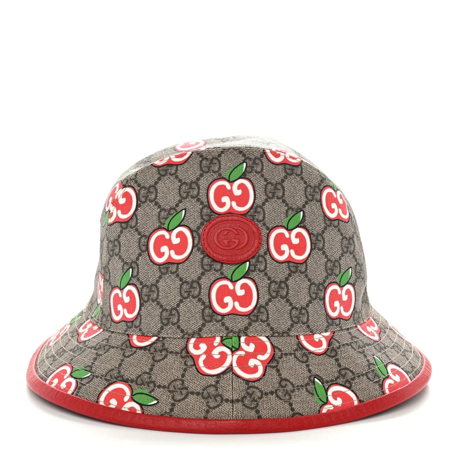 Apple Textured Dollar Retro Interlocking G Fedora Pomme Bucket Hat L 3