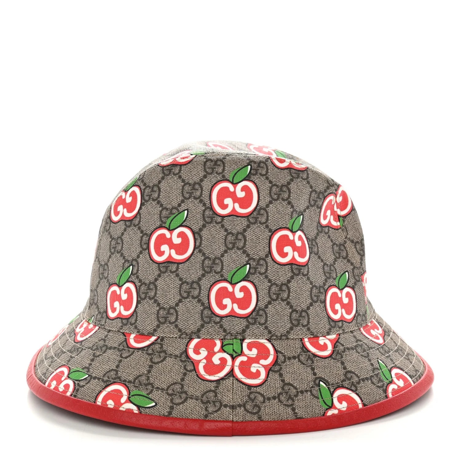 Apple Textured Dollar Retro Interlocking G Fedora Pomme Bucket Hat L 4