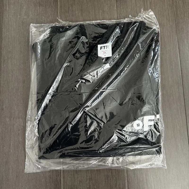 FTP Flocked Logo Tee Black — streetwear — resale