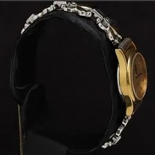 Omega de Ville Quartz Gold Stainless Steel Leather From Japan 2