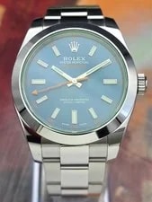 Rolex — 2021 Rolex Milgauss Z Blue Dial 40mm 116400GV Discontinued Complete Set — Watch — resale