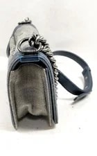 Chanel Chevron Light Washed & Boy Flap Ruthenium Push Lock 3