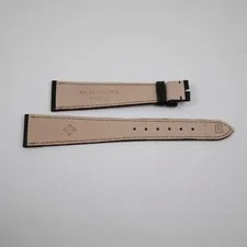 Patek Philippe Genuine Leather Strap 21mm Black Lug Width 4