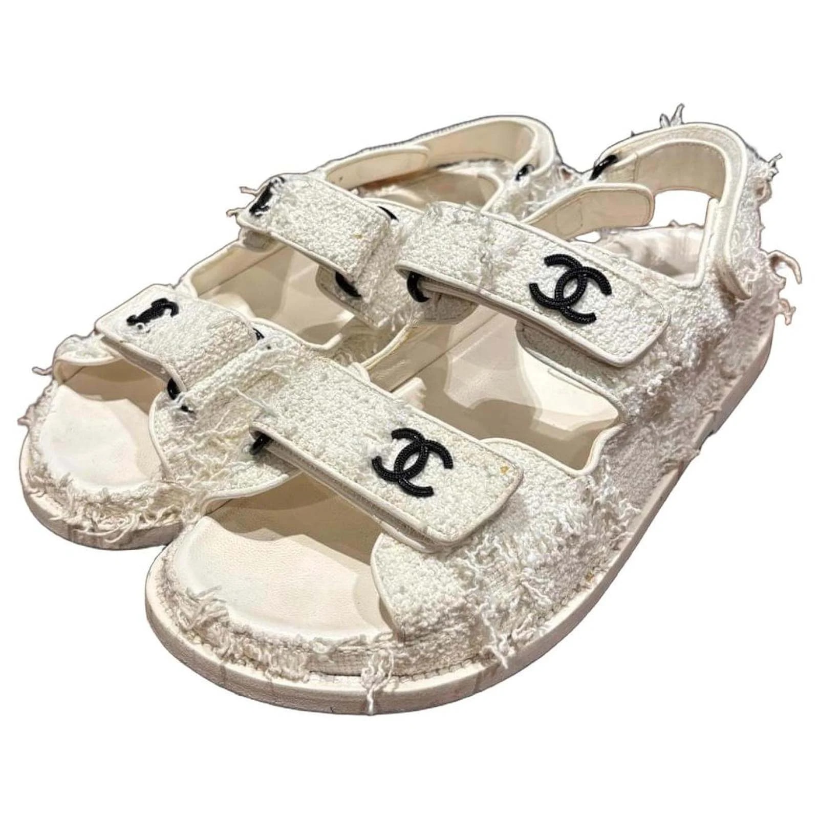 Chanel Textile With Frayed Edges, Sole