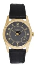 Patek Philippe 5000 Calatrava 18k Yellow Gold Black Dial 33mm 5000J 2