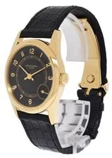 Patek Philippe 5000 Calatrava 18k Yellow Gold Black Dial 33mm 5000J 3