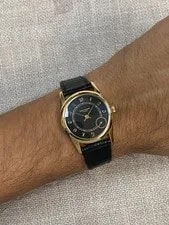 Patek Philippe 5000 Calatrava 18k Yellow Gold Black Dial 33mm 5000J 4