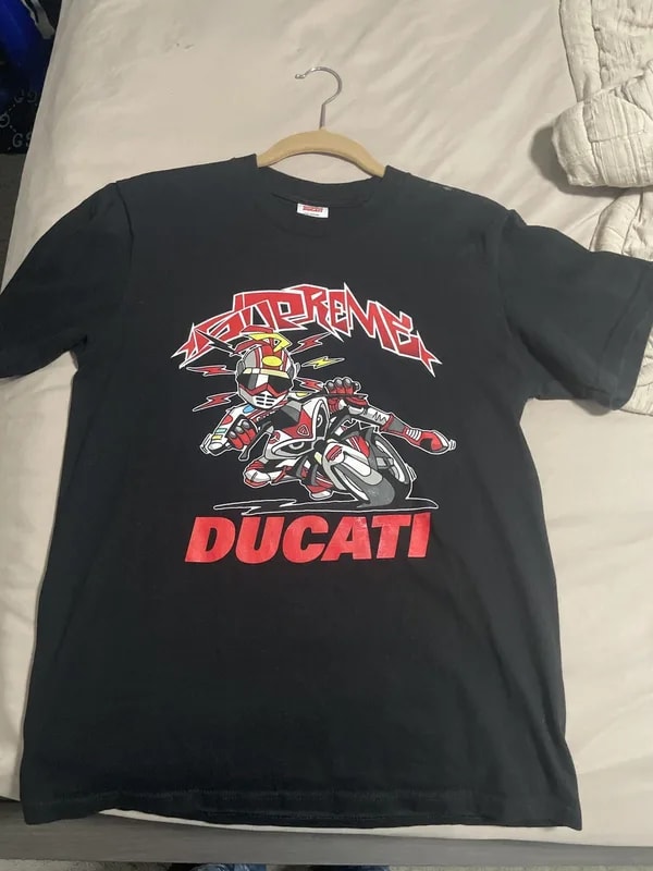 Supreme — Supreme X Ducati Bike Tee — streetwear — resale