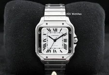Cartier — Cartier Santos de Medium Steel WSSA0029 Silver Dial 35.1MM — Watch — resale