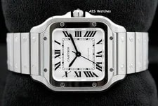 Cartier Santos de Medium Steel WSSA0029 Silver Dial 35.1MM 4