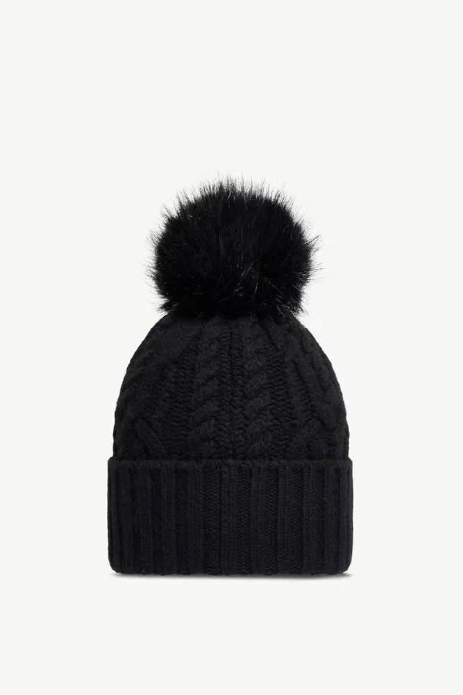 Moncler L20933b00041m4506999 Fur Pom-Pom Beanie — With Beanies 3