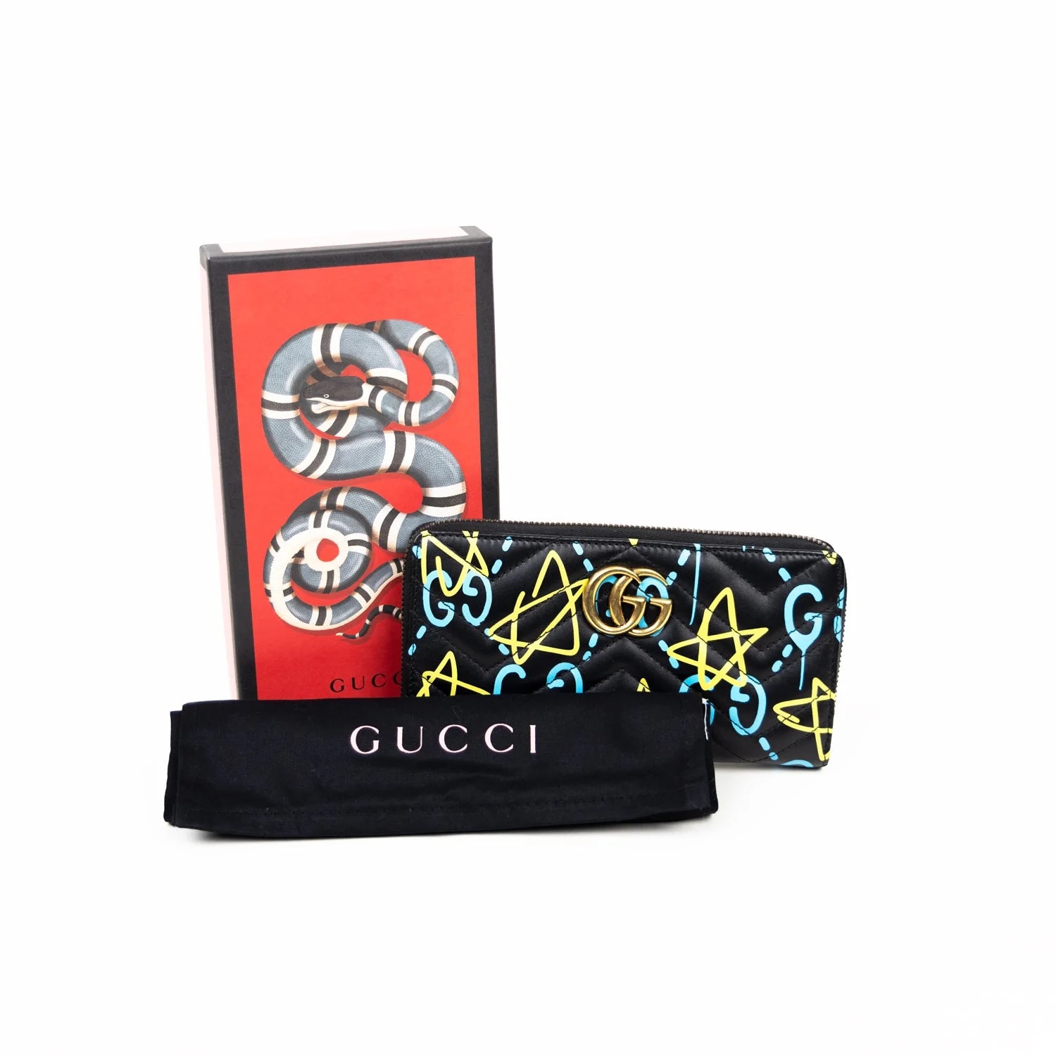 Gucci GG Marmont Ghost Zip Around Wallet 3