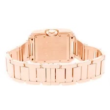 Cartier Tank Anglaise Rose Gold Auto Pave Diamond Bracelet WT100012 4