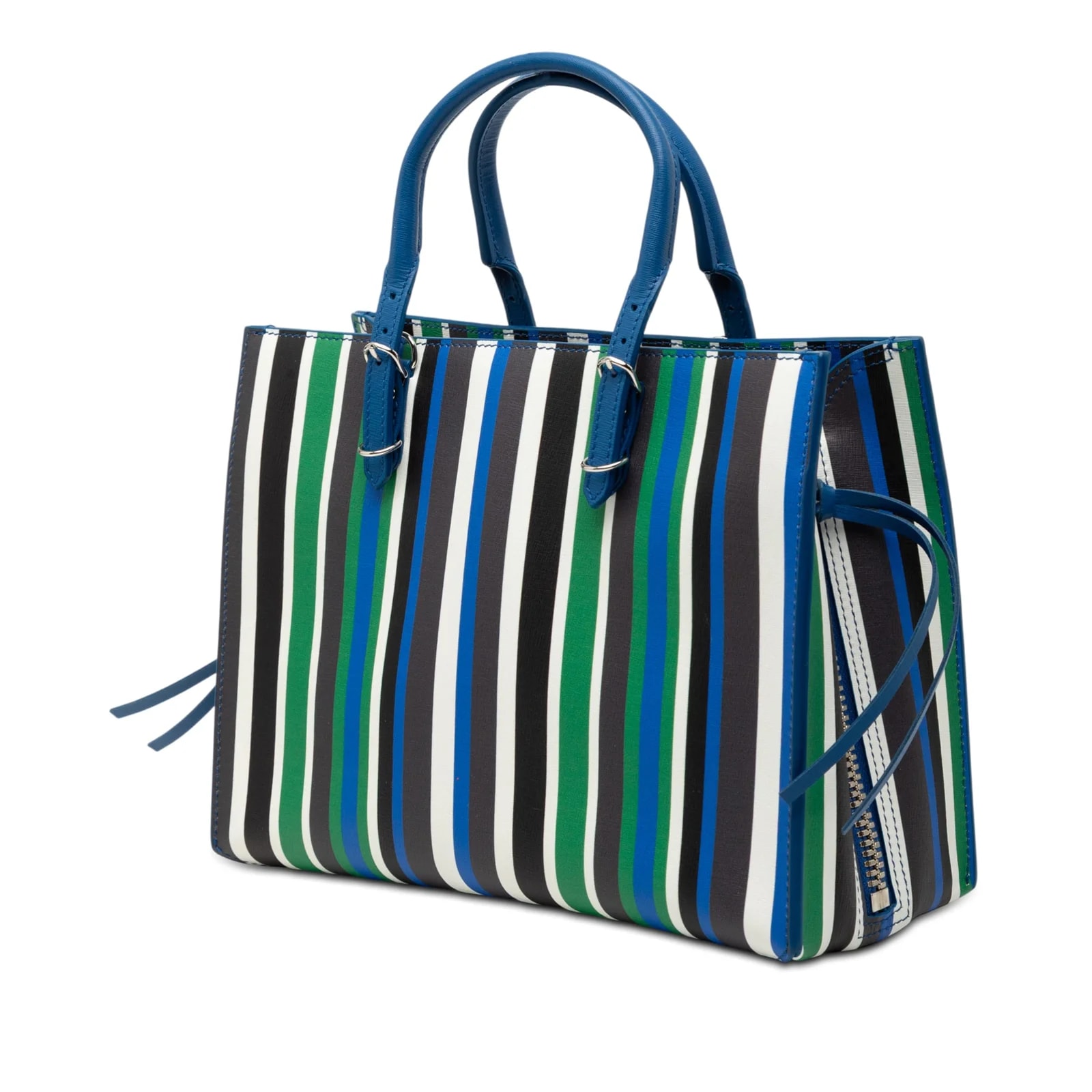 Mini Striped Papier A6 Zip Around Satchel 2
