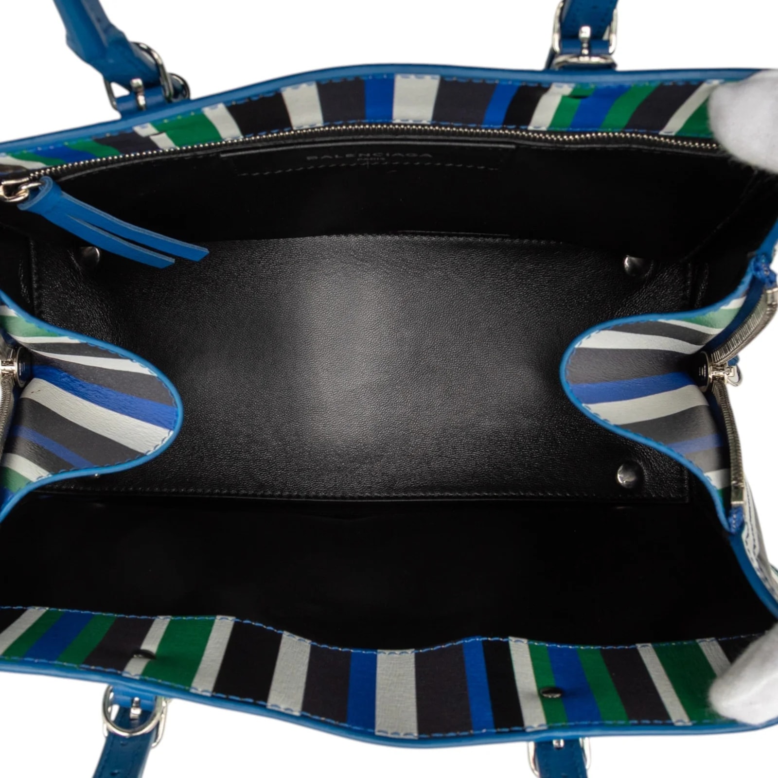 Mini Striped Papier A6 Zip Around Satchel 4