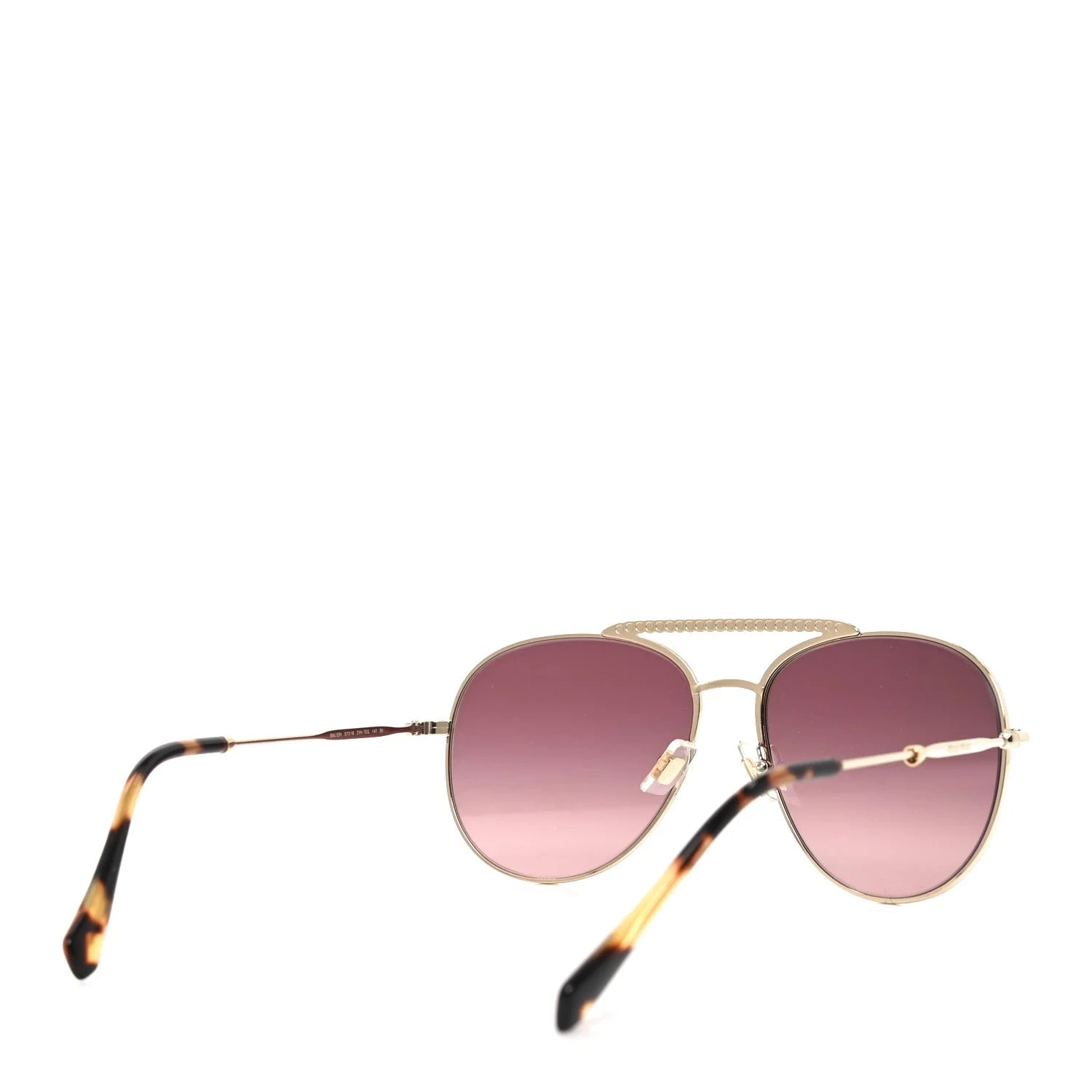 Metal Aviator Sunglasses SMU53V Pale 4