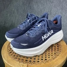 Hoka Bondi 9 Running 12 EE Wide Dark Shoes Gym Run Excellent 3