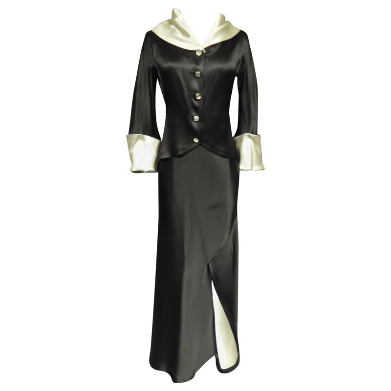 Coco Chanel — A Coco Chanel Attributed To Tuxedo Skirt Couture Suit — Clothing — resale