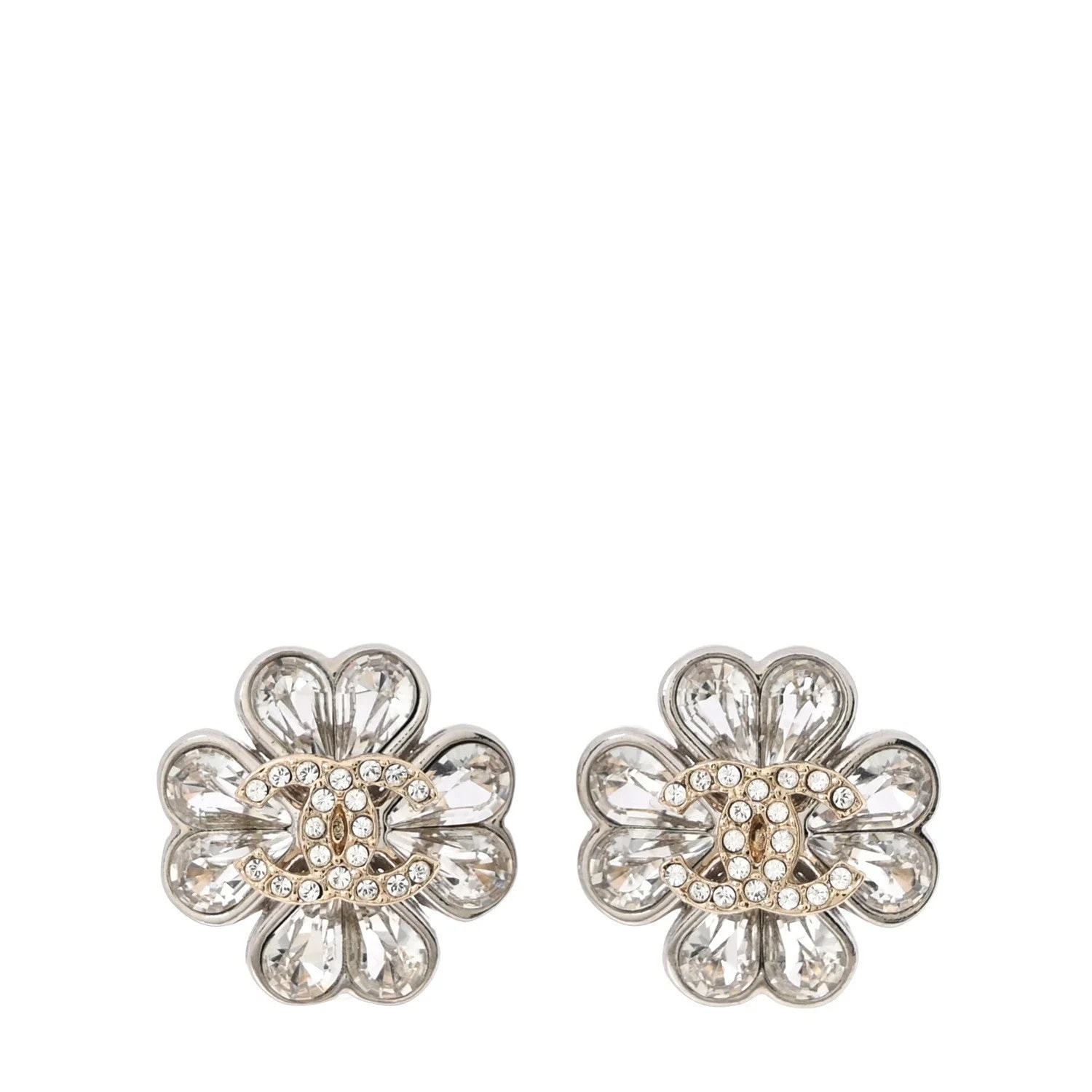 Chanel — Metal CC Clover Heart — Jewelry — resale