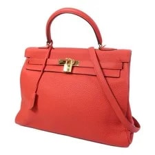 Hermes GHW Kelly 35 2 Way Tomate 3