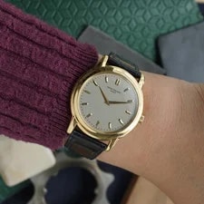 Patek Philippe Late 1990s Calatrava Ref. 5032J Silver Yellow Gold 36mm Automatic 2
