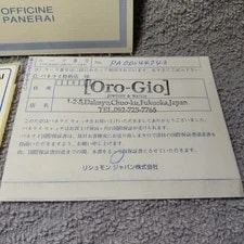 Officine Panerai PAM00091 Genuine Product Tag Seal From Japan 3